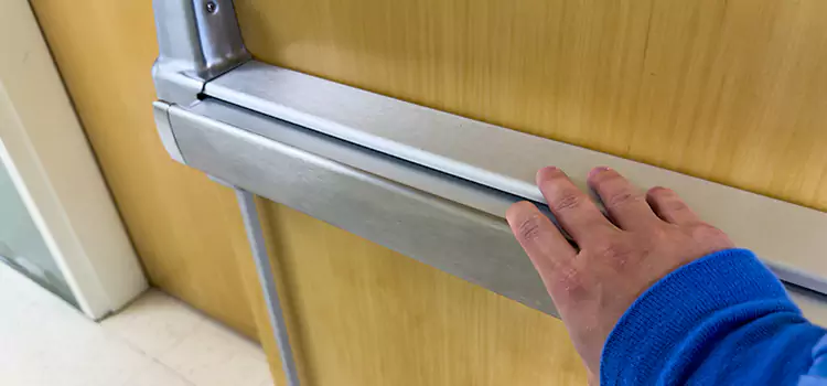 Installing a Push Bar on a Door Artesia